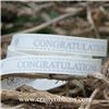 Order  Congratulations Ribbon - Bridal White